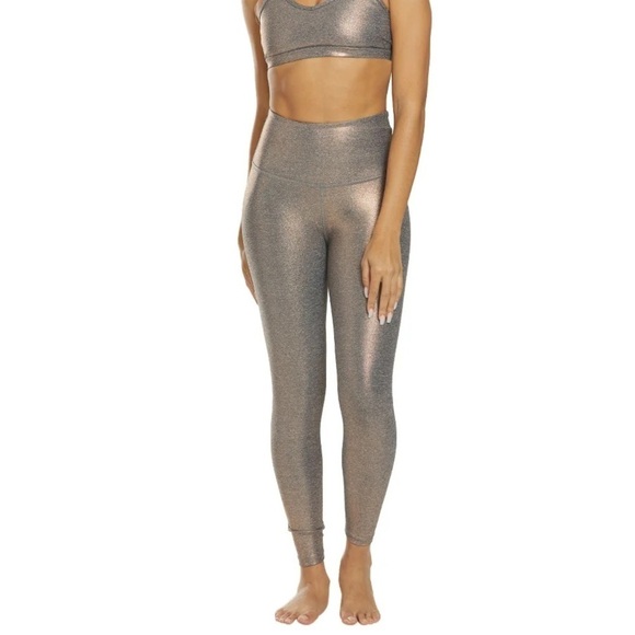 Beyond Yoga Dusted High Waisted Midi Legging Rose Gold Dusted - Picture 1 of 11